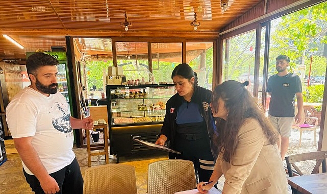 Kemer Belediyesi Zabıta Müdürlüğü ekipleri ilçe genelinde lokanta, restoran, kafe