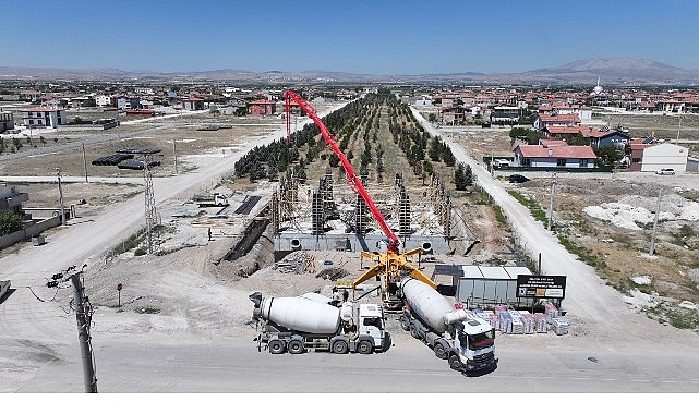 Konya Büyükşehir Belediyesi, Alakova’da inşası süren yüksek kapasiteli içme suyu
