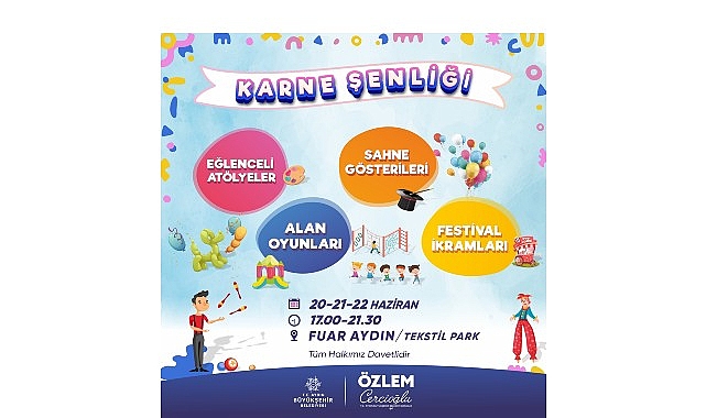 Aydın Büyükşehir Belediyesi, 2024-2025 eğitim öğretim yılını geride bırakan çocuklar için dopdolu