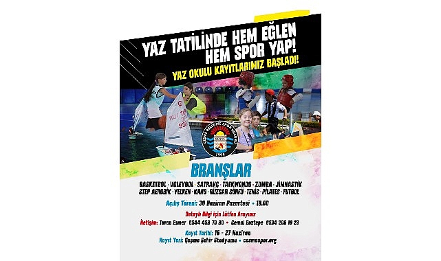 Başkan Denizli, “Yaz Spor Okulumuzla, çocuklarımızın hem fiziksel gelişimlerine katkı