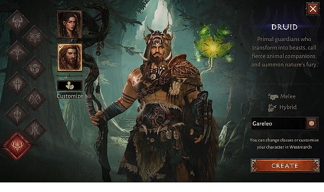 Sanctuary, Druid'in 3 Temmuz'da Diablo Immortal'da savaşa katılarak doğanın öfkesini ve kadim büyüsünü