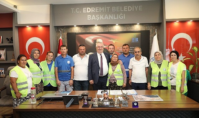 Edremit Belediye Başkanı Mehmet Ertaş, Kurban Bayramı'nın üçüncü günü düzenlenen