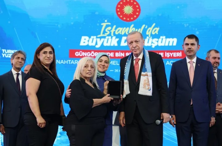 Cumhurbaşkanı Recep Tayyip Erdoğan, İstanbul Güngören’de bin 930 konut ve