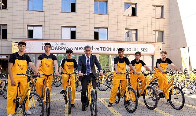 ETi Sarı Bisiklet’in öncülüğünde Türkiye’de ilk defa Haydarpaşa Mesleki ve