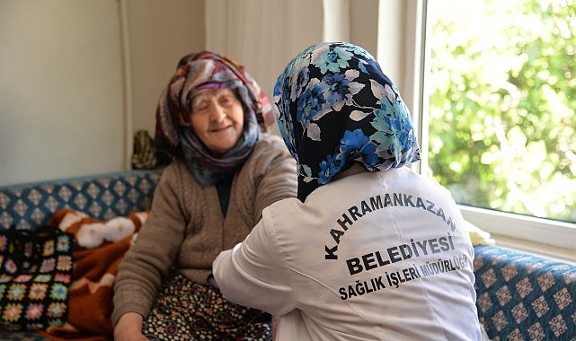 Kahramankazan Belediyesi, sosyal belediyecilik anlayışıyla hayata geçirdiği evde sağlık hizmeti