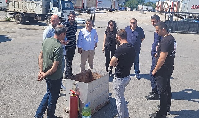 Gölcük Belediyesi personeline, doğal afet ve acil durumlara hazırlık kapsamında