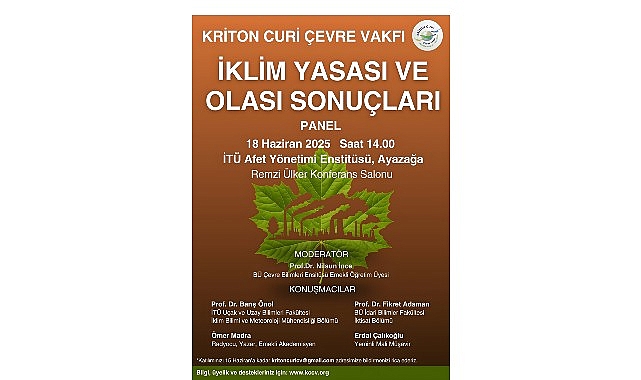 Kriton Curi Çevre Vakfı, Türkiye’nin iklim politikalarını ele alan önemli