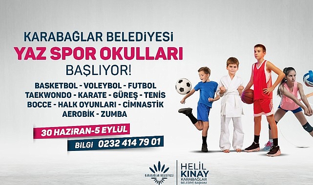Karabağlar Belediyesi, her çocuğun sporla buluşması için Yaz Spor Okulları’nı