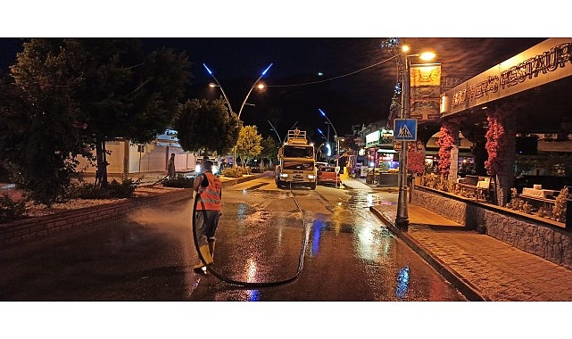 Kemer Belediyesi Park ve Bahçeler Müdürlüğü ekipleri, Akdeniz Elektrik Dağıtım