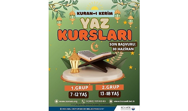 Kocaeli Büyükşehir Belediyesi Meslek ve Sanat Eğitimi Kursları (KO-MEK), yaz