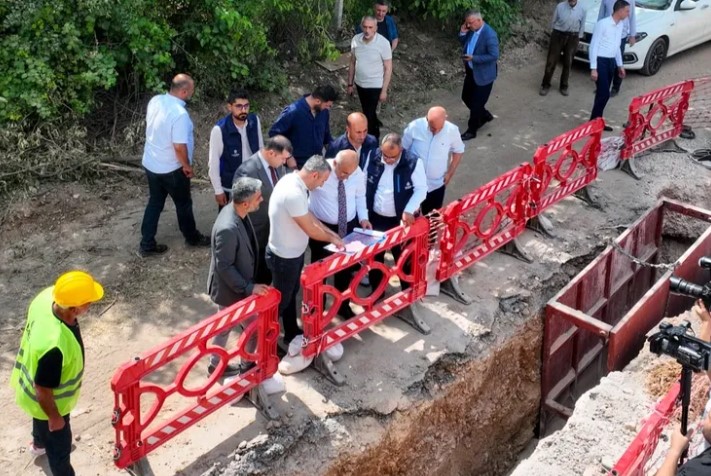 Büyükşehir Belediye Başkanı Sami Er ve MASKİ Genel Müdürü Sinan
