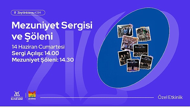 Zeytinburnu Kültür Sanat’ta kurs sezonu, sergi açılışı ve şölenle tamamlanıyor.