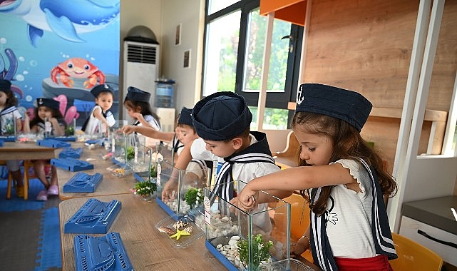 Kemer Belediyesi Ülker-Orduvar Akman Kreş ve Gündüz Bakımevi öğrencileri, “Deniz