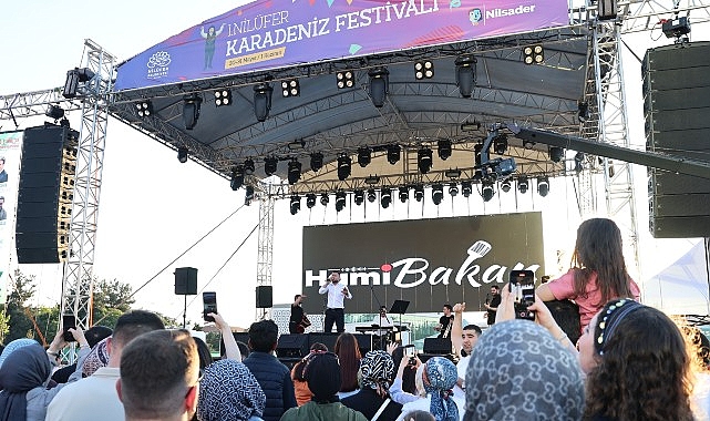Bu yıl ilk kez düzenlenen Nilüfer Karadeniz Festivali, renkli görüntülere