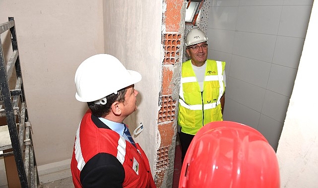 Osmangazi Belediye Başkanı Erkan Aydın, inşaat çalışmalarında sona gelinen Yunuseli