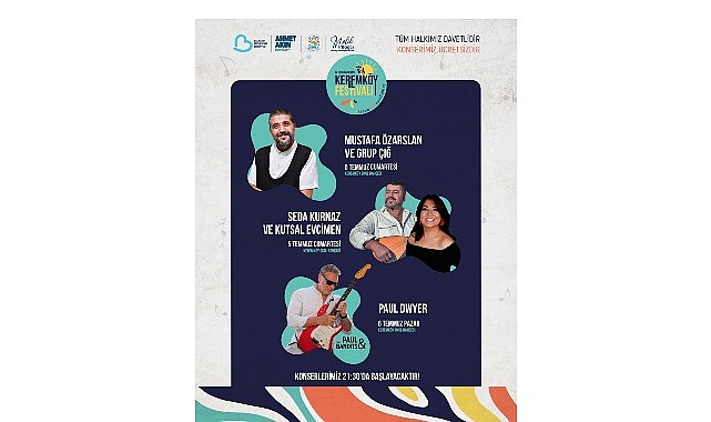 Keremköy, 5-6 Temmuz tarihlerinde sanat, müzik ve yöresel lezzetlerle dolu