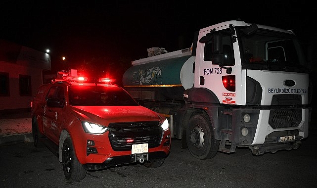 Manisa’da meydana gelen orman yangınının ardından bölgede başlatılan çalışmalara, Beylikdüzü