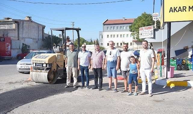 Burhaniye Sanayi Sitesi içerisinde altyapı çalışmaları nedeniyle deforme olan yollarda,