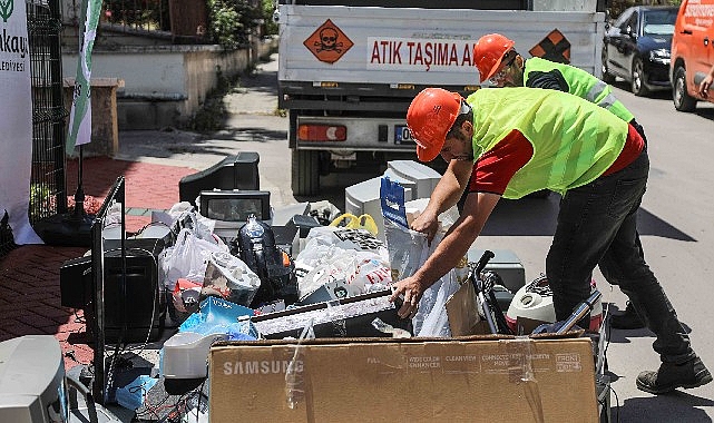 Elektrikli ve elektronik atıkların toplanmasında yeni dönemi başlatan Çankaya Belediyesi'nin