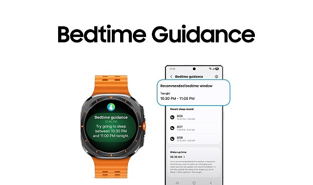 Samsung Galaxy Watch’un sunduğu yeni özellikler arasında uykuyu optimize eden Bedtime Guidance