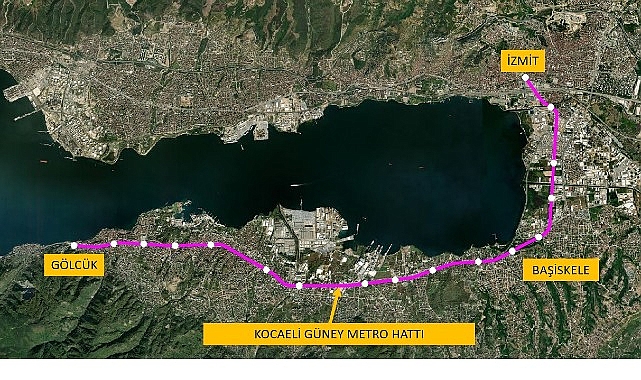 Gölcük ve İzmit arasını 28 dakikaya düşürecek Güney Hafif Raylı