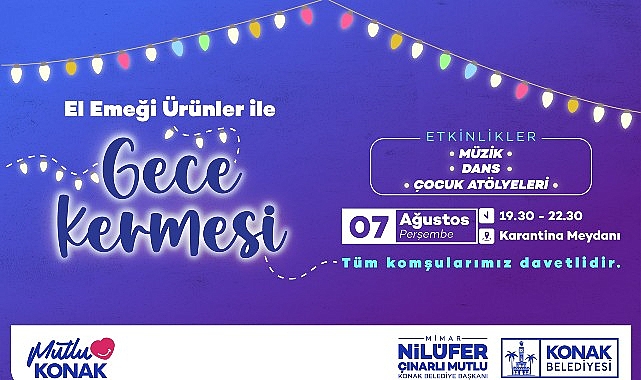 Konak Belediyesi’nin kadınların emeğine değer, bütçesine destek katan kermes organizasyonu