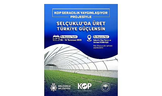 Selçuklu’da tarımsal üretimin artırılması, tarımla uğraşan vatandaşların seracılık vesilesiyle gelirlerinin