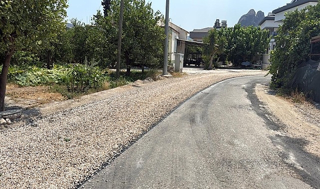 Kemer Belediyesi Antalya Büyükşehir Belediyesi iş birliğince Kuzdere Mahallesi’nde altyapı