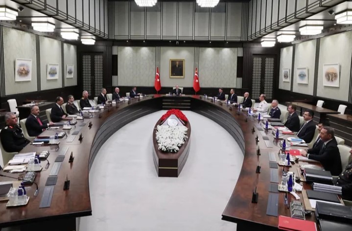 Milli Güvenlik Kurulu (MGK), Cumhurbaşkanı Recep Tayyip Erdoğan başkanlığında bu