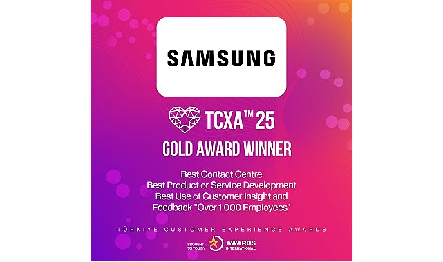 Samsung Electronics Türkiye, Türkiye Müşteri Deneyimi Ödülleri (TCXA) 2025 kapsamında