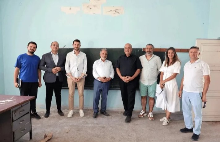 Kayseri Talas'ta“Matematik Köyü” projesi kapsamında Akçakaya Mahallesi'nde bulunan eski okul