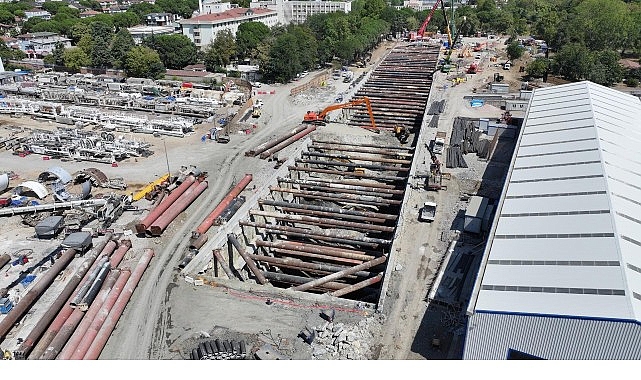 Körfezray Metrosu’ndaki tünel kazıları için Seka Devlet Hastanesi İstasyonu’na getirilen