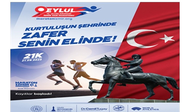 İzmir Büyükşehir Belediyesi’nin düzenlediği 13’üncü Uluslararası Dokuz Eylül İzmir Yarı