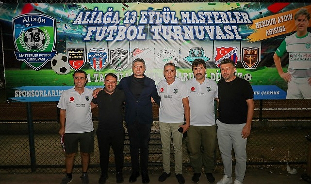 Haziran ayında vefat eden Aliağaspor’un eski futbolcularından Memduh Aydın anısına