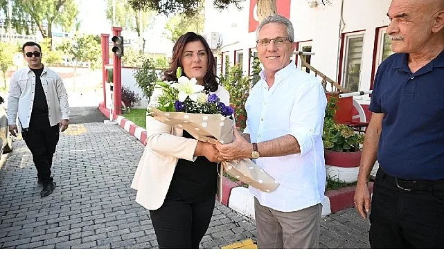 Aydın Büyükşehir Belediye Başkanı Özlem Çerçioğlu, Nazilli Belediye Başkanı Ertuğrul