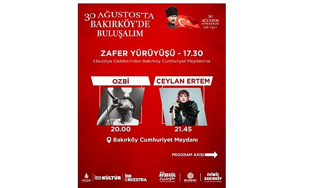 Büyük Zafer’in 103. yıl dönümünde, 30 Ağustos Zafer Bayramı Bakırköy’de