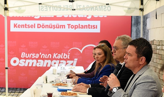 Osmangazi Belediyesi, Çiftehavuzlar Mahallesi’nde yapılacak olan kentsel dönüşüm projesi için