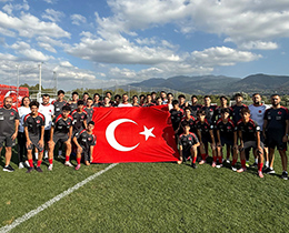 Danimarka'da katılacağı Uluslararası Dörtlü Turnuva öncesi Kocaeli'de hazırlıklarını sürdüren U16