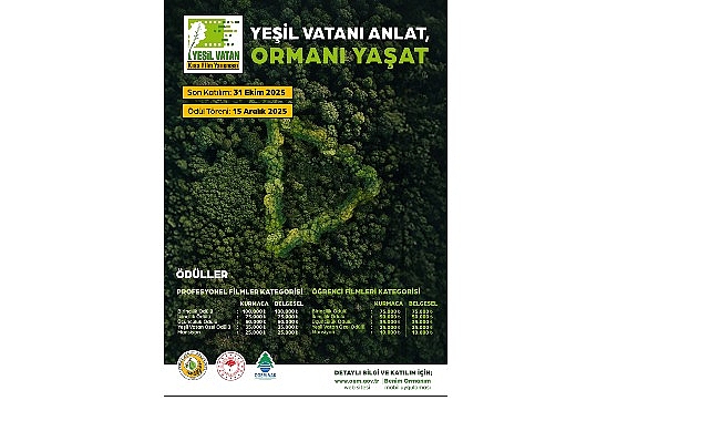 Orman Genel Müdürlüğü’nün koordinasyonunda düzenlenen “Yeşil Vatan Kısa Film Yarışması”,