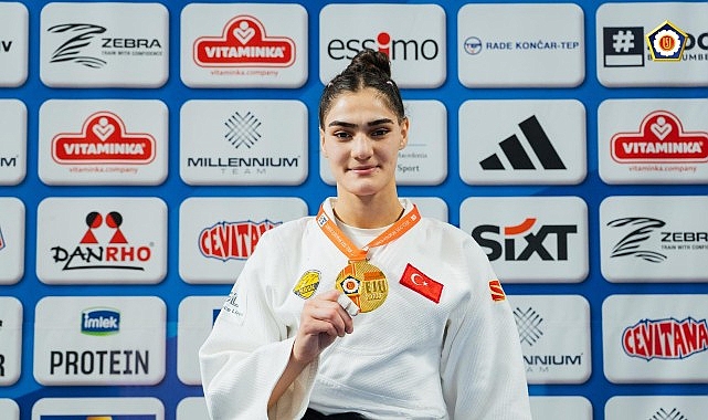 Konya Büyükşehir Belediyespor’un milli judocusu Sinem Oruç, Kuzey Makedonya’da düzenlenen