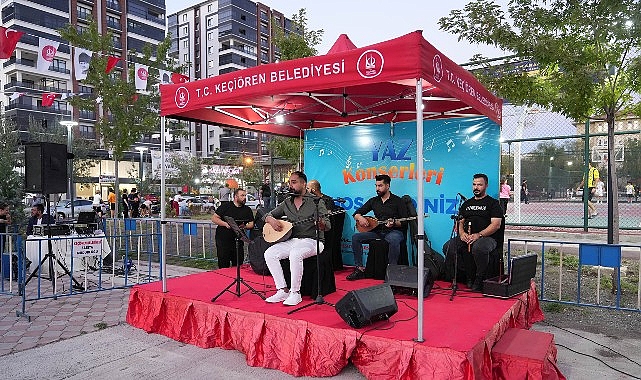 Keçiören Belediyesi’nin düzenlediği yaz konserlerinin ikincisi Yayla Mahallesi’nde bulunan Ahmet