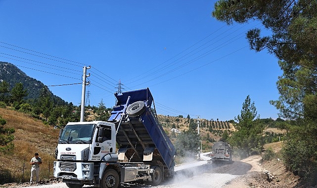 Antalya Büyükşehir Belediyesi Kırsal Hizmetler Daire Başkanlığı ekipleri tarafından yürütülen