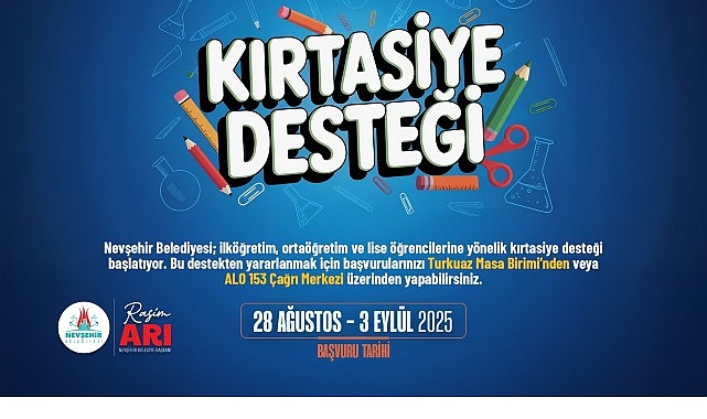 Nevşehir Belediyesi’nin öğrencilerin eğitim ve öğretim hayatına katkıda bulunmak amacıyla