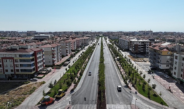 Konya Büyükşehir Belediyesi, şehrin önemli ulaşım akslarından olan Ahmet Yesevi