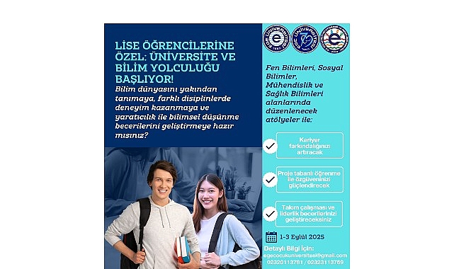 Çocuklara bilimi, sanatı ve sporu sevdirmek amacıyla çalışmalarını sürdüren Ege