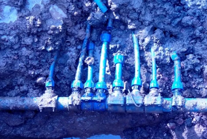 Ordu'da denetimlerde suyun sayaca gelmeden takılan ek borularla başka yere