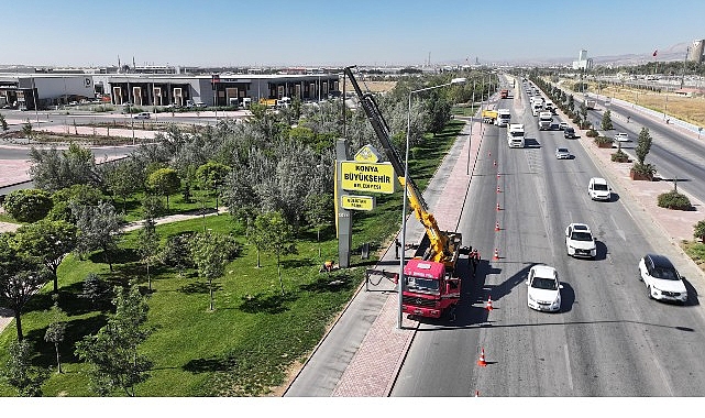 Konya Büyükşehir Belediyesi, şehir estetiğini korumak ve trafik güvenliğini artırmak