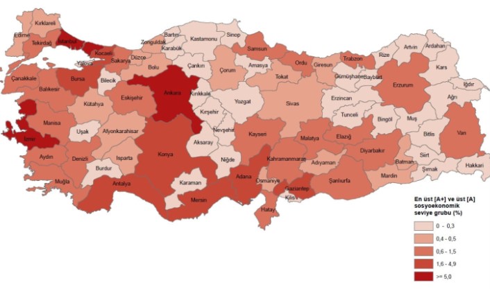 TÜİK, hanehalklarının sosyal ve ekonomik statüsünü ölçen “Sosyoekonomik Seviye 2023”