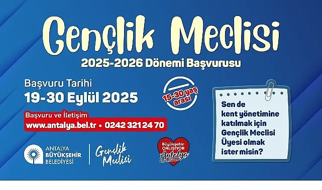 Antalyalı gençlerin fikir ve önerileriyle kent yönetiminde söz sahibi olmasını