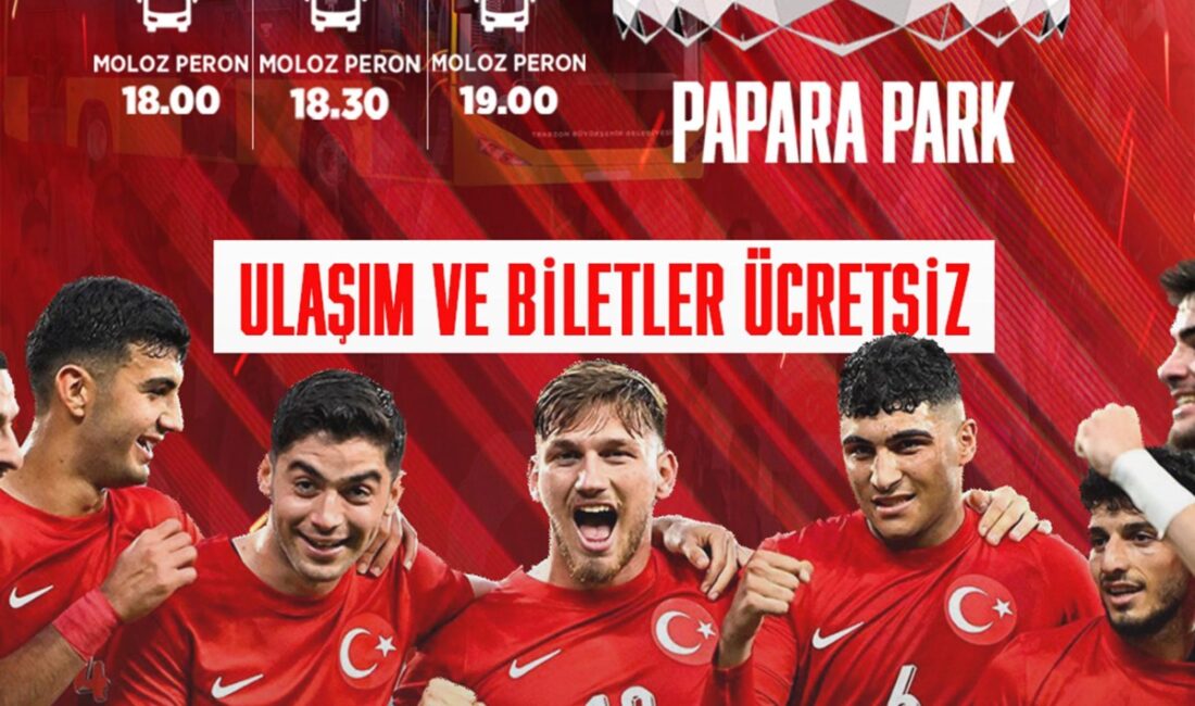Trabzon Büyükşehir Belediyesi, Ümit Milli Takımı – Hırvatistan maçına ücretsiz